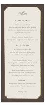 Arch Frame Foil-Pressed Long Menus