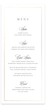 Monogram Script Foil-Pressed Long Menus