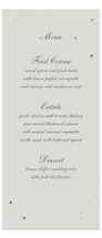 Pearls Foil-Pressed Long Menus