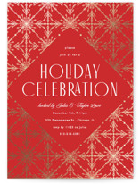 Filigree Foil-pressed Party Invitation