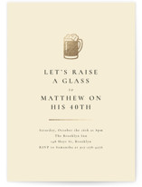 Raise A Glass Foil-pressed Party Invitation