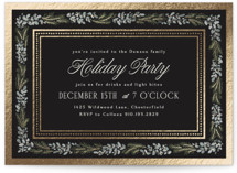 Evergreen Frame Foil-pressed Party Invitation