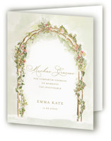 Floral Arch Foil-Pressed Quinceanera Thank You Cards