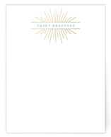 Deco Starburst Foil-Pressed Stationery