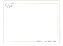 Bordered Foil-Pressed Stationery