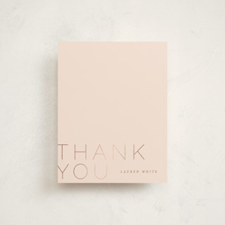 Thin Thank You Foil-Pressed Stationery