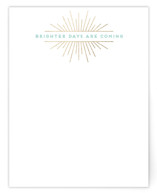 Brighter Days Foil-Pressed Stationery
