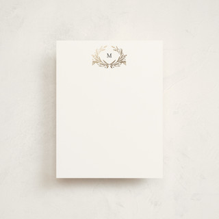 Gilded Monogram Foil-Pressed Stationery