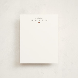 Petit Coeur Foil-Pressed Stationery
