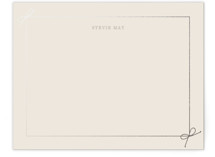 Corner Bows Foil-Pressed Stationery