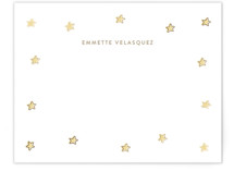 Twinkle Stars Foil-Pressed Stationery