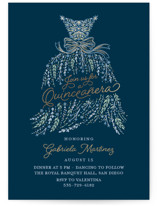Foil-Pressed Quinceanera Invitations