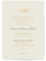 Foil-Pressed Quinceanera Invitations