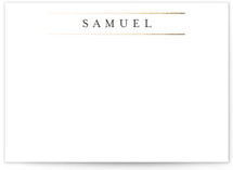 gold bars Foil-Pressed 5x7 Personalized Stationery
