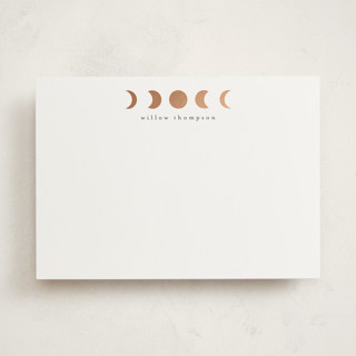 Phases Foil-Pressed 5x7 Personalized Stationery