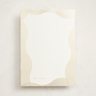 waves Foil-Pressed 5x7 Personalized Stationery