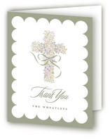 Cottage Garden First Holy Communion Thank You Cards