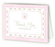 Preppy garden First Holy Communion Thank You Cards