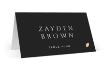 Twilight Foil-Pressed Place Cards - Vegetarian