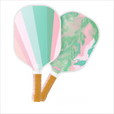 Custom Monogram Pickleball Paddle - Marble Green Games
