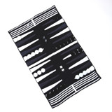 Black, White & Grey Outdoor/Travel Backgammon Set (Plastic Pieces) Games