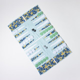 Mint Floral Outdoor/Travel Backgammon Set (Plastic Pieces) Games
