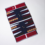 Red, White & Blue Outdoor/Travel Backgammon Set (Wood Pieces) Games