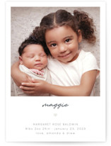 Simple Signature Gloss-Press® Birth Announcements