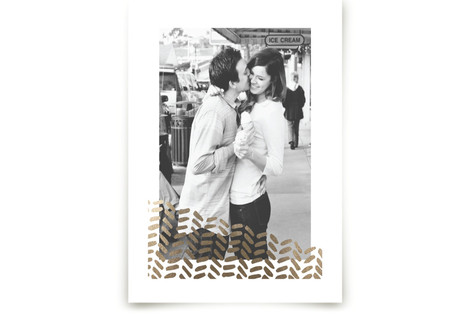 Hand Painted Chevron Framed Photos