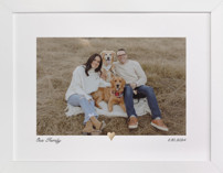 With a Heart: Foil Framed Photo Framed Photos