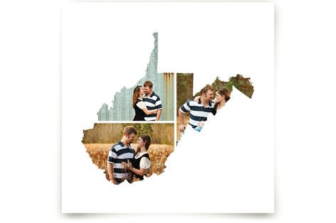 West Virginia Love Location Art Prints