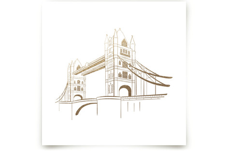 Tower Bridge Foil-Pressed Art Prints