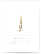 Turning the Tassel Foil-Pressed Graduation Party Invitations