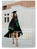 Pomp and Current Circumstances Foil-Pressed Graduation Party Invitations