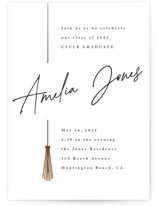 Written Out Foil-Pressed Graduation Party Invitations