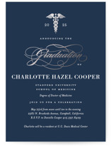 Medical Degree Foil-Pressed Graduation Party Invitations