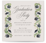 Hats Off Foil-Pressed Graduation Party Invitations