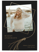 Tassel Dance Foil-Pressed Graduation Announcements