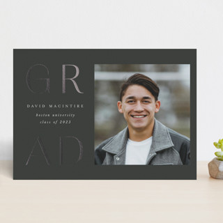 Collegiate Foil-Pressed Graduation Announcements