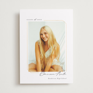 Simply Sweet Frame Foil-Pressed Graduation Announcements