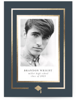 Borders Foil-Pressed Graduation Announcements