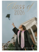 Class Of Foil-Pressed Graduation Announcements