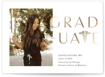 To the T Foil-Pressed Graduation Announcements