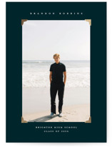 Midnight Foil-Pressed Graduation Announcements