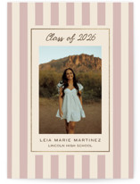 Grad Stripes Foil-Pressed Graduation Announcements