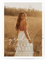 Graduate Script Foil-Pressed Graduation Announcements