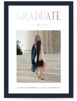 classic layout Foil-Pressed Graduation Announcements