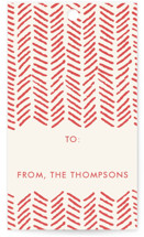 Handdrawn Herringbone Gift Tags
