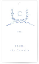 Festive Monogram Gift Tags