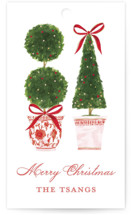 Festive Topiaries Gift Tags